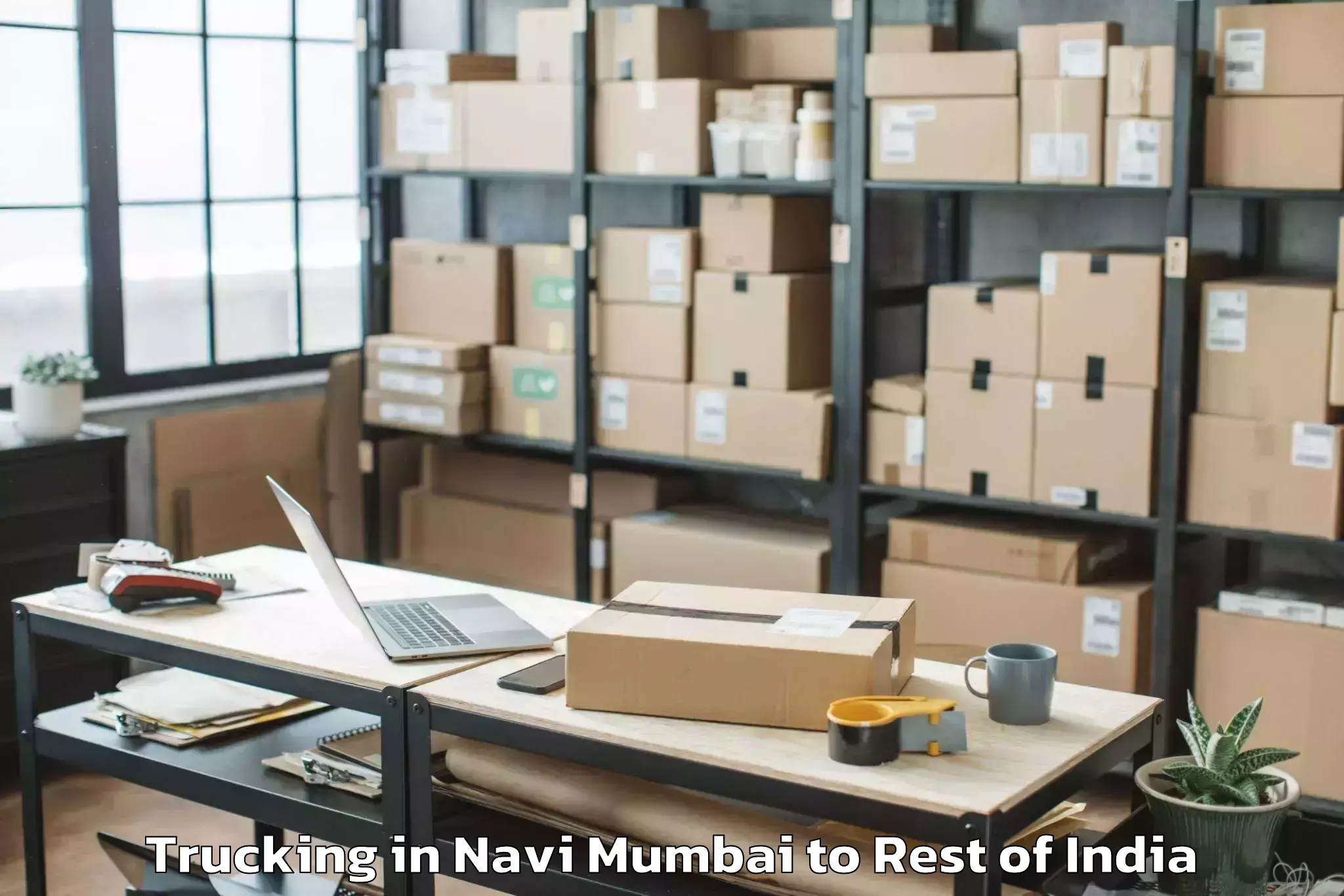 Hassle-Free Navi Mumbai to Bollaram Trucking